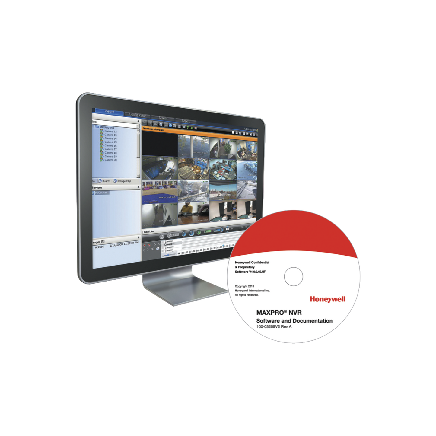 Software MAXPRO NVR / Licencia Base + 4 Canales