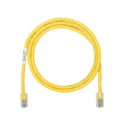 Cable de parcheo UTP Categoría 5e, con plug modular en cada extremo - 6 m. - Amarillo