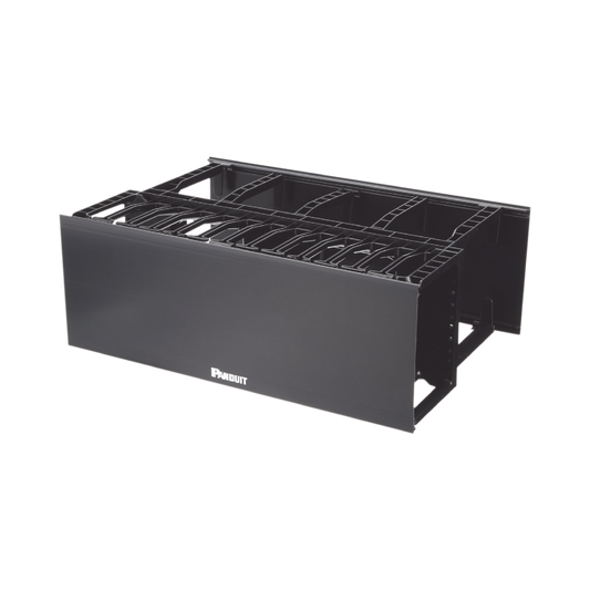 Organizador de Cables Horizontal NetManager, Doble (Frontal y Posterior), Para Rack de 19in, 4UR