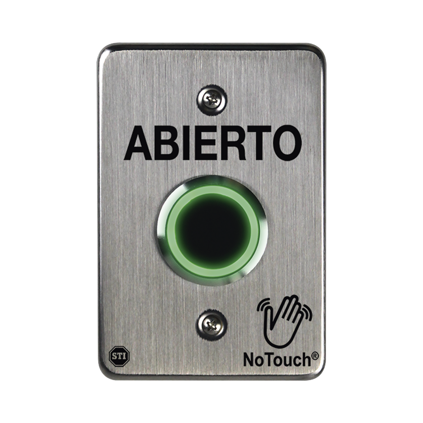 Interruptor IR NoTouch® de Acero Inoxidable, De un solo grupo, ABIERTO