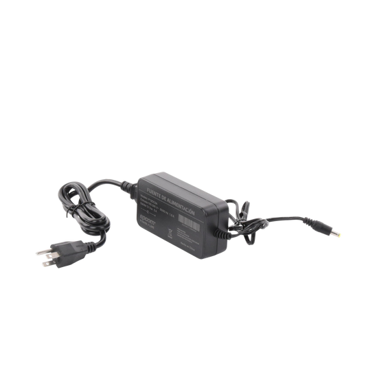 Adaptador 12 Vcc / 5 Amperes / Profesional / Con cable extensión / 0.5 metros a la toma de alimentación / 0.5 metros a la conexión del dispositivo