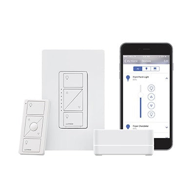 (Caseta Wireless) Kit Hub controlador, atenuador (dimmer), control y tapa.