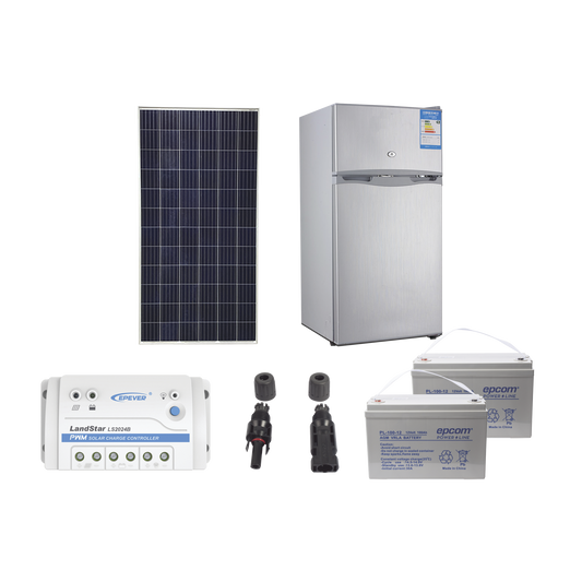 Kit de energía solar para refrigerador de 105 L de aplicaciones aisladas de la red eléctrica