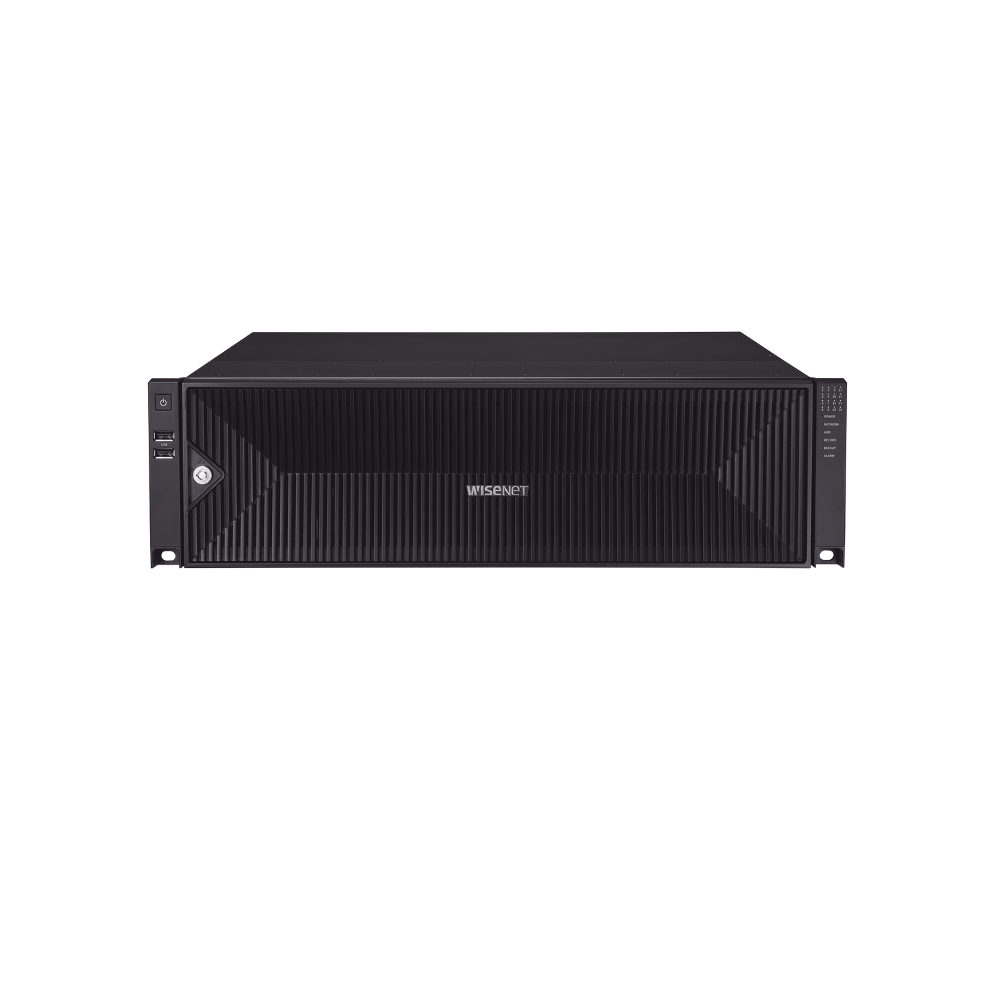 NVR 32 Megapixel (8K) / 32 Canales IP / Soporta 8 Discos Duros / H.265 & Wisestream / Wisenet P2P / ONVIF / Compatible con Cámaras IA / Salida HDMI en 4K