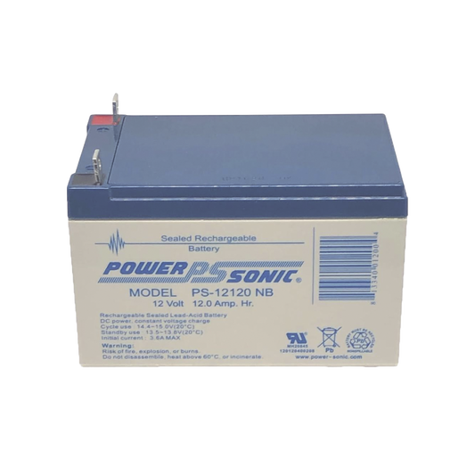Batería de Respaldo UL de 12V 12AH / Ideal para Sistemas de Detección de Incendio / Control de Acceso / Intrusión / Videovigilancia / Terminales Tipo NB