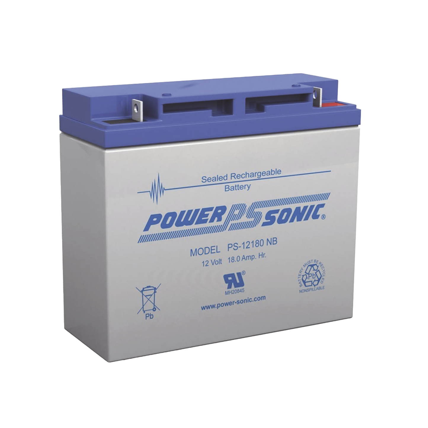 Batería de Respaldo UL de 12V 18AH / Ideal para Sistemas de Detección de Incendio / Control de Acceso / Intrusión / Videovigilancia / Terminales Tipo NB