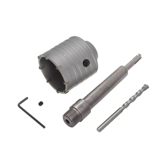 Broca Pasamuros SDS, Sacabocado P/Concreto 65mm con Ext. de 220mm (Ideal para Instalar MINISPLITS)