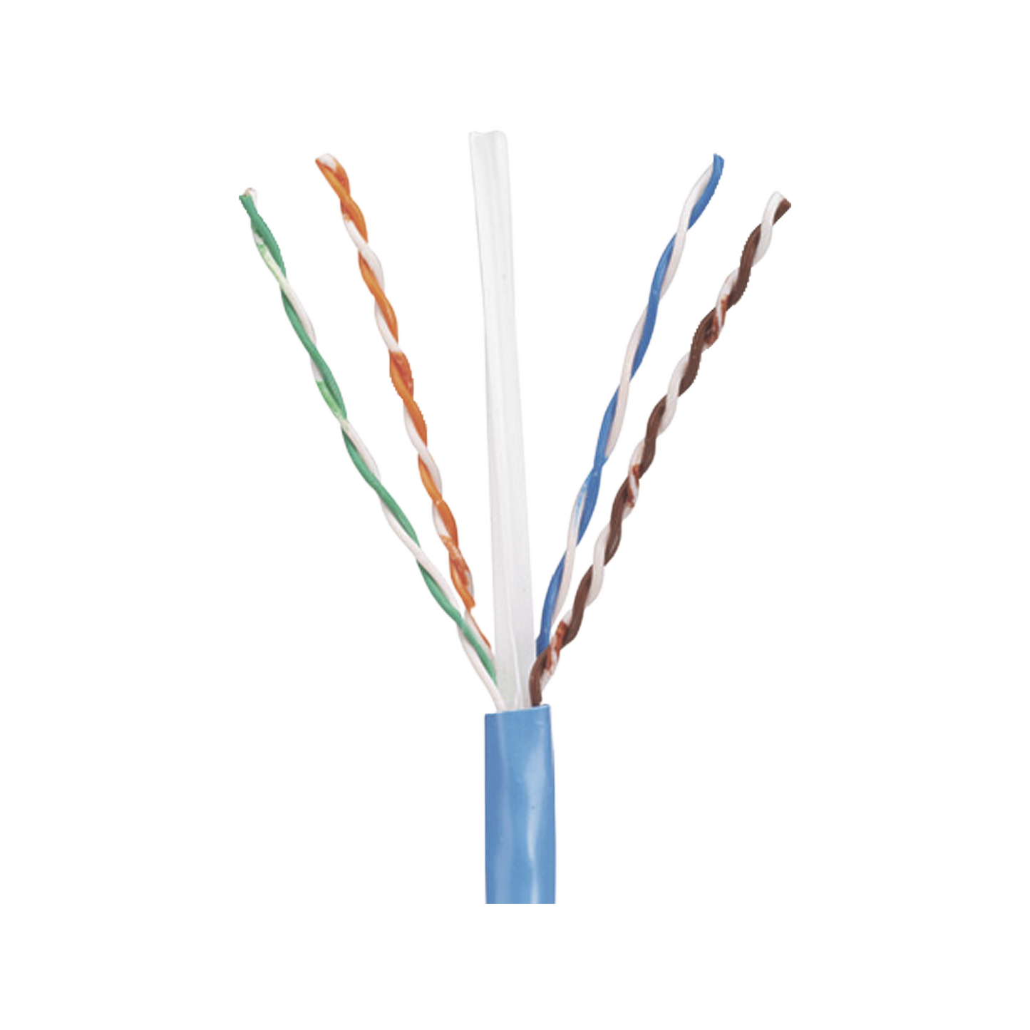 Bobina de Cable UTP 305 m. de Cobre, PanNet, Azul, Categoría 5e (24 AWG), Riser (CMR), de 4 pares