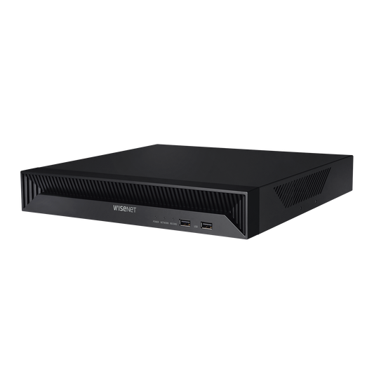 NVR 8 Megapíxel / 8 canales / H.265 / P2P Wisenet / 8 puertos PoE