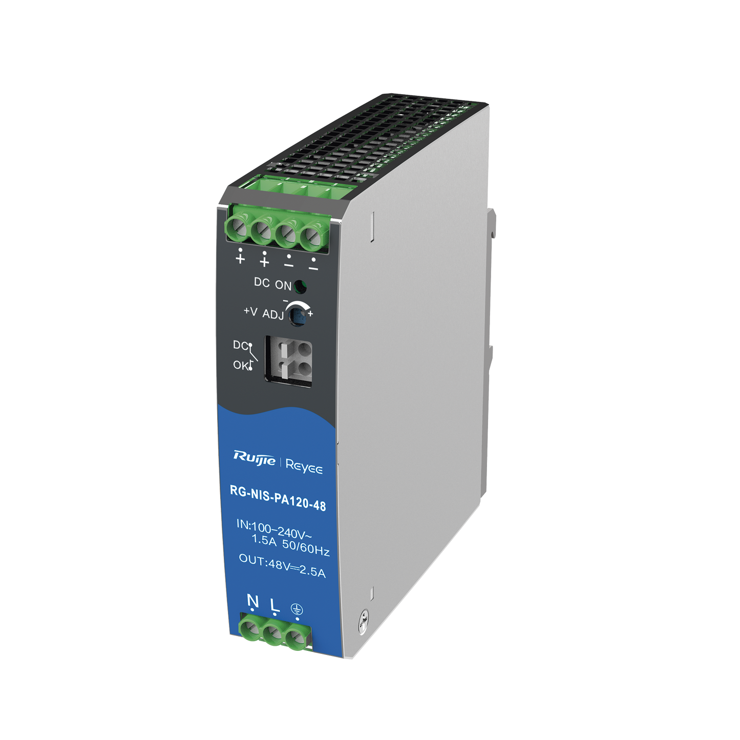 FUENTE DE ALIMENTACION AC/DC 120W DIN-RAIL PARA SWITCH INDUSTRIAL