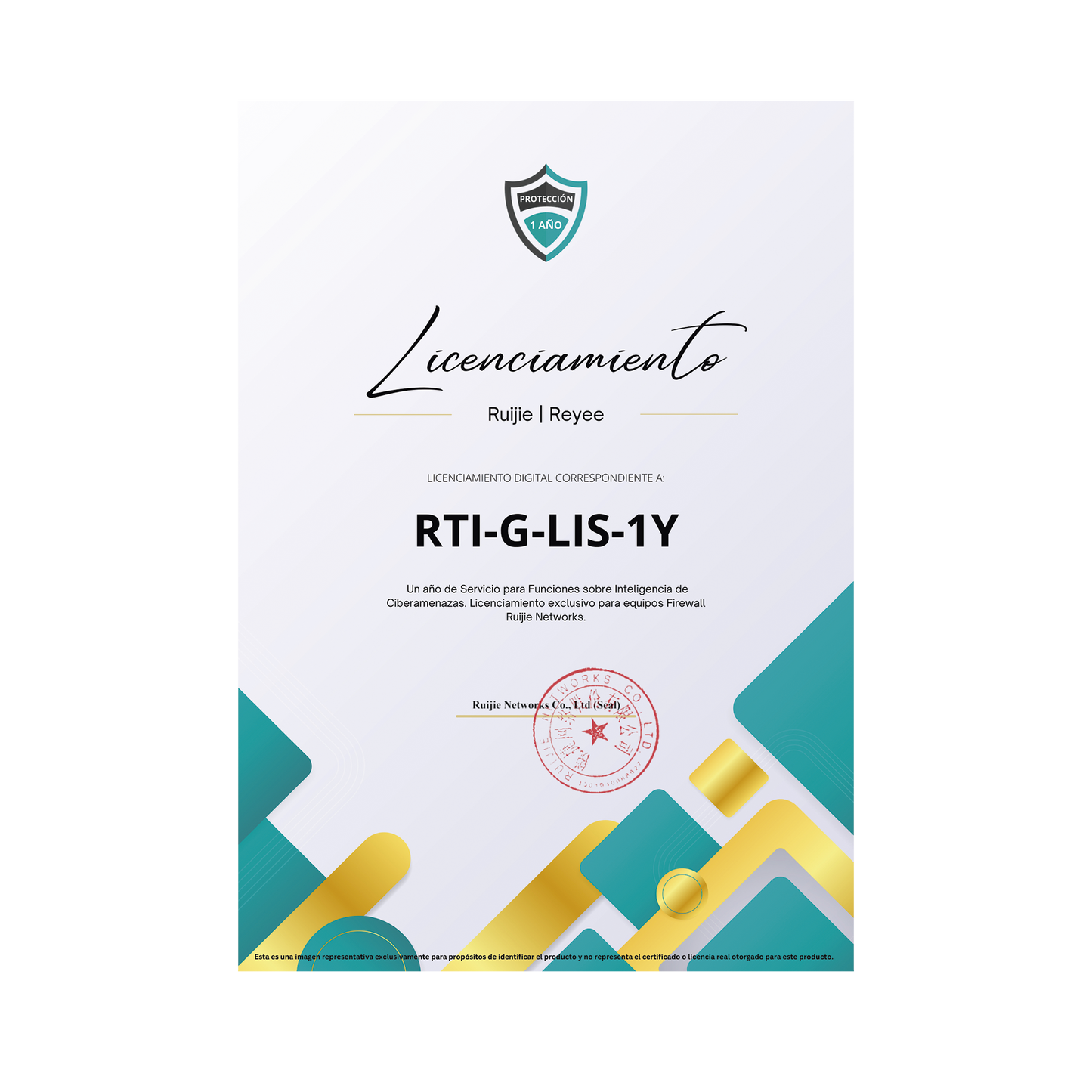 Licencia 1 año, Funciones para Inteligencia de Ciberamenazas, Firewall modelo RG-WALL1600-Z3200-S