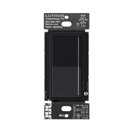 (RadioRa3) Atenuador  táctil SUNNATA Dimmer PRO color negro para linea Radio Ra3, el cable neutro es opcional 250W LED / CFL