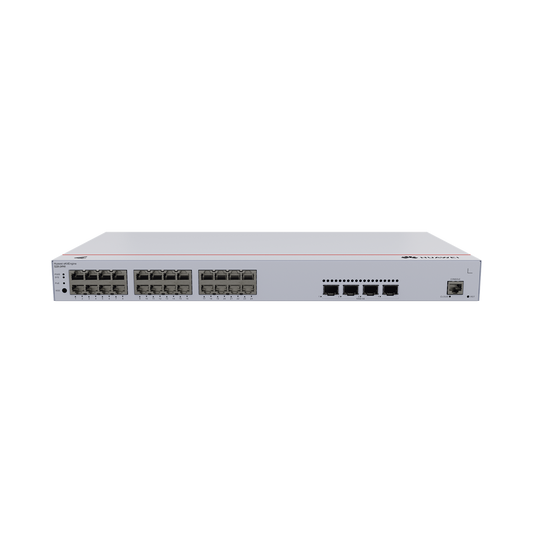 HUAWEI eKit - Switch Gigabit Administrable PoE Capa 2 / 24 puertos 10/100/1000 Mbps (PoE) / 4 Puertos SFP+ Uplink / 400W / PoE Perpetuo / Administración Nube Gratis