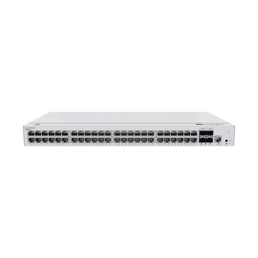 HUAWEI eKit - Switch Gigabit Administrable PoE Capa 2 / 48 puertos 10/100/1000 Mbps (PoE) / 4 Puertos SFP Uplink / 380W / PoE Perpetuo / Administración Nube Gratis