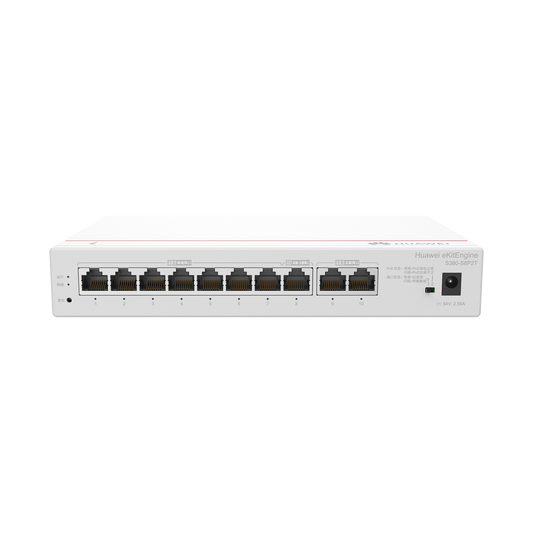HUAWEI eKit - Router Multi-Servicio / 1 puerto 10/100/1000 Mbps(WAN) / 1 puerto 10/100/1000 Mbps(WAN/LAN) PoE / 7 puertos 10/100/1000 Mbps(LAN) PoE / 124W / Rendimiento 2 Gbps / Controla hasta 64 APs / Hasta 250 Clientes / Administración Nube Grati
