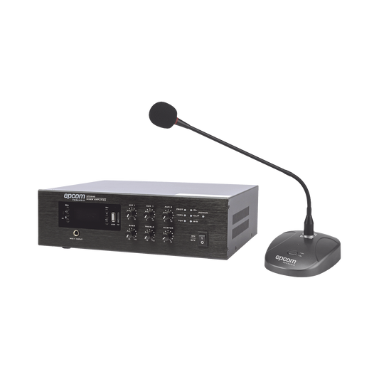 KIT de Amplificador de Audio de 240W Modelo SFB240 | más Micrófono de Escritorio Modelo SF621A