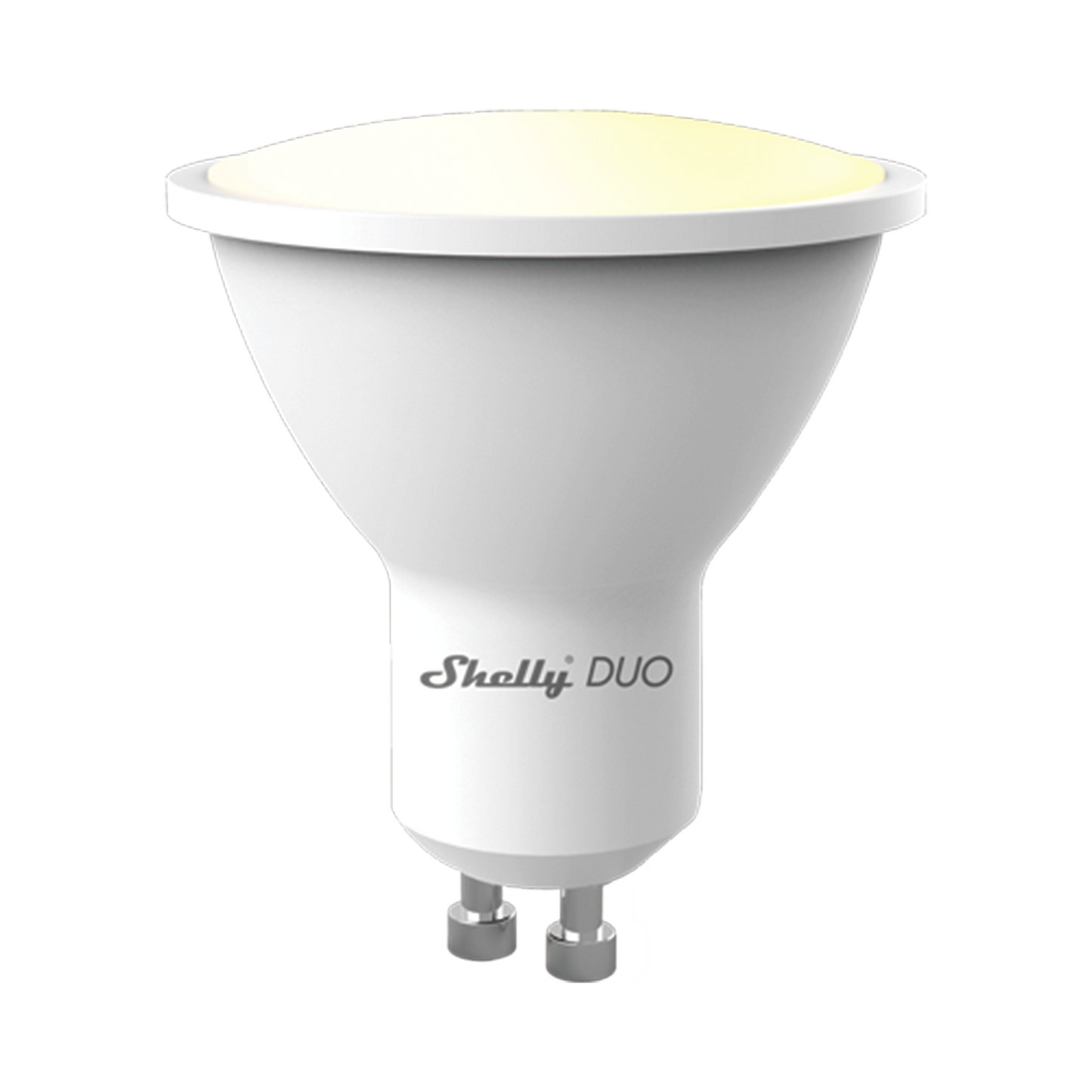 Foco tipo Gu10 inteligente con señal inalámbrica, color dual blanco y cálido, uso de App Shelly. AC 100-240V