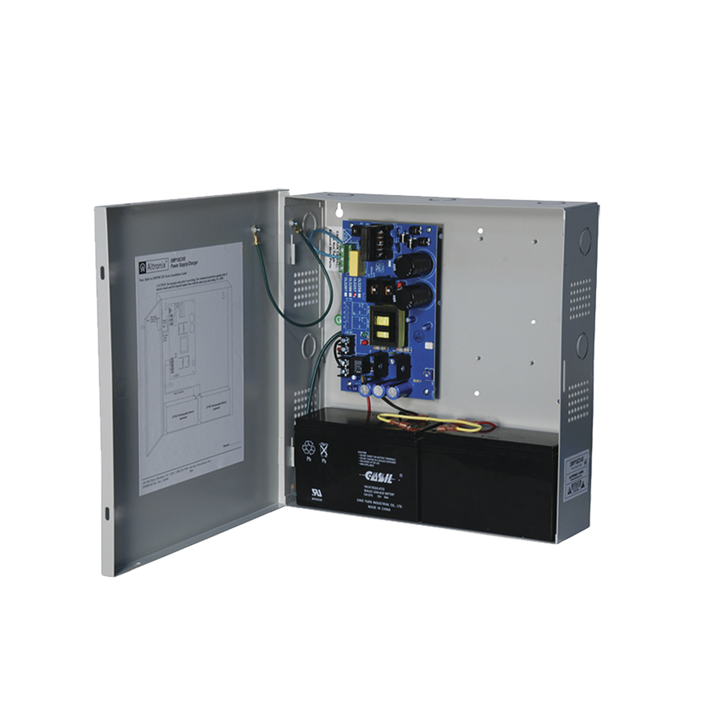 Fuente de Poder ALTRONIX de 24 Vcc @ 10 Amper / 1 salida / Ideal para aplicaciones de Control Acceso/Intrusión / CCTV / Con voltaje de entrada de 115 Vca / Con capacidad de baterías de respaldo / Requieren baterías