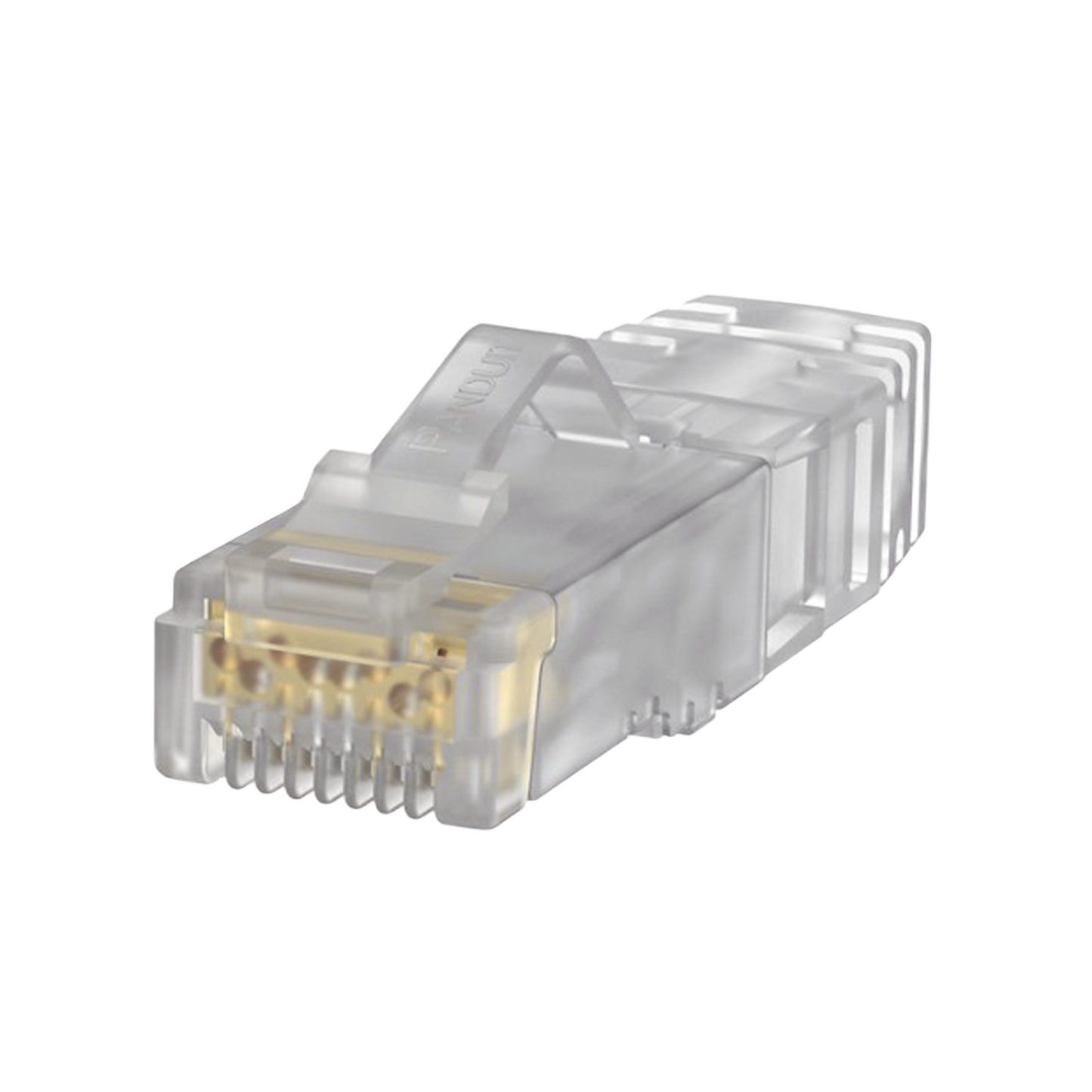 Plug RJ45 Cat6A, Para Cable UTP de Calibre 23-24 AWG, Chapado en Oro de 50 micras, Paquete de 100 piezas