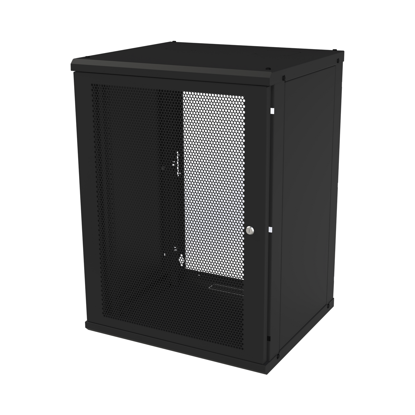 Gabinete de Pared Fijo, Puerta Perforada, Rack 19" de 16 UR.