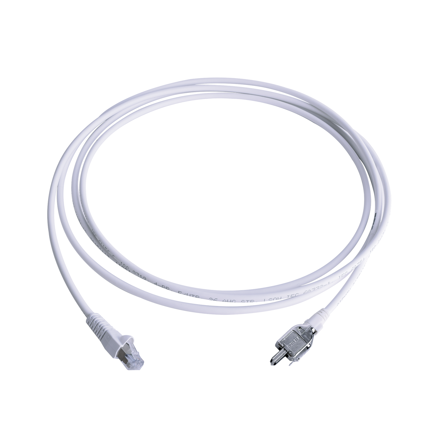 Patch Cord TERA Cat5e 10/100BASE-T, de 2 pares y conector modular, LS0H, Color Blanco, 2 metros