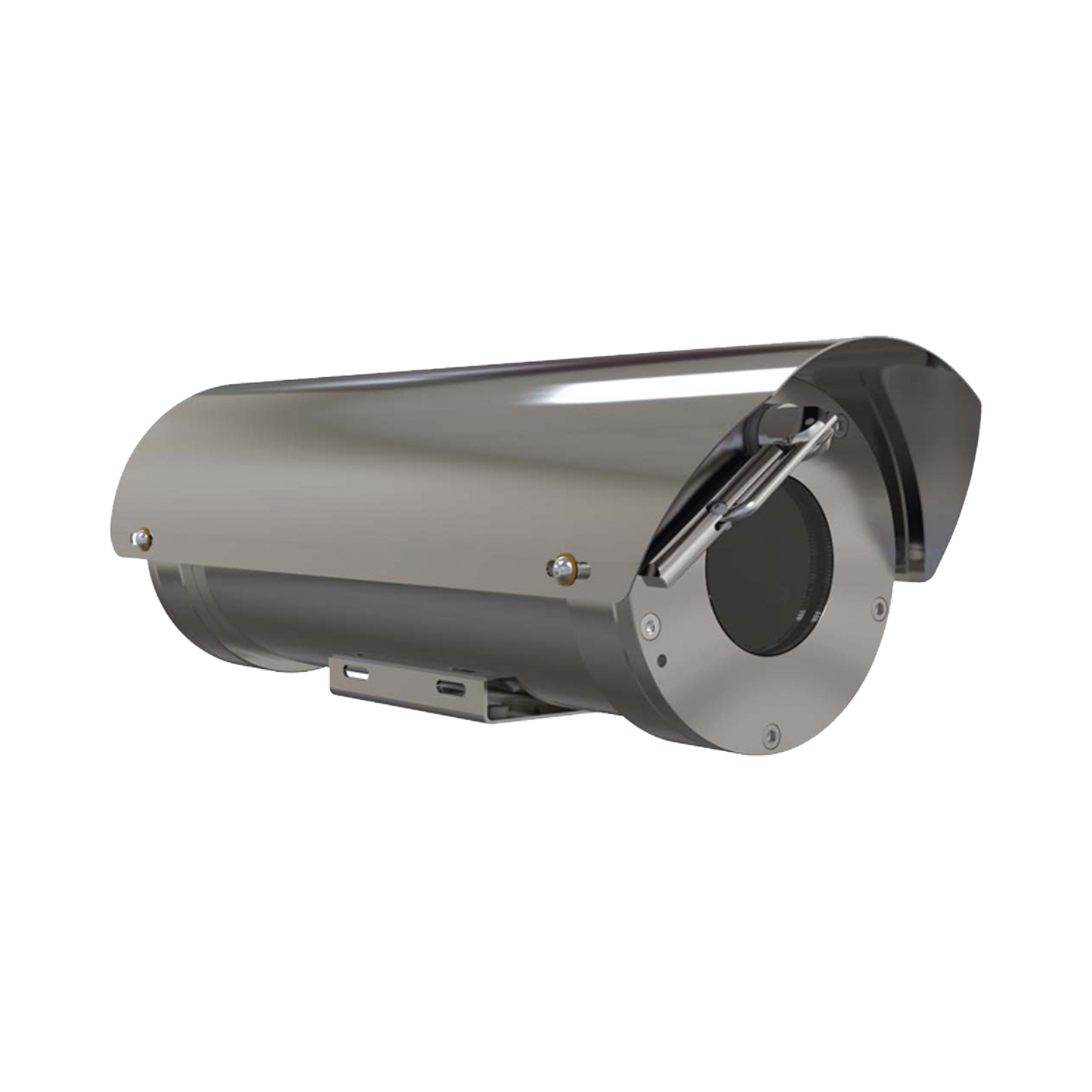 Camara IP Zoom con gabinete antiexplosion 2MP, 32X, IP68, WiseStream II / con wiper