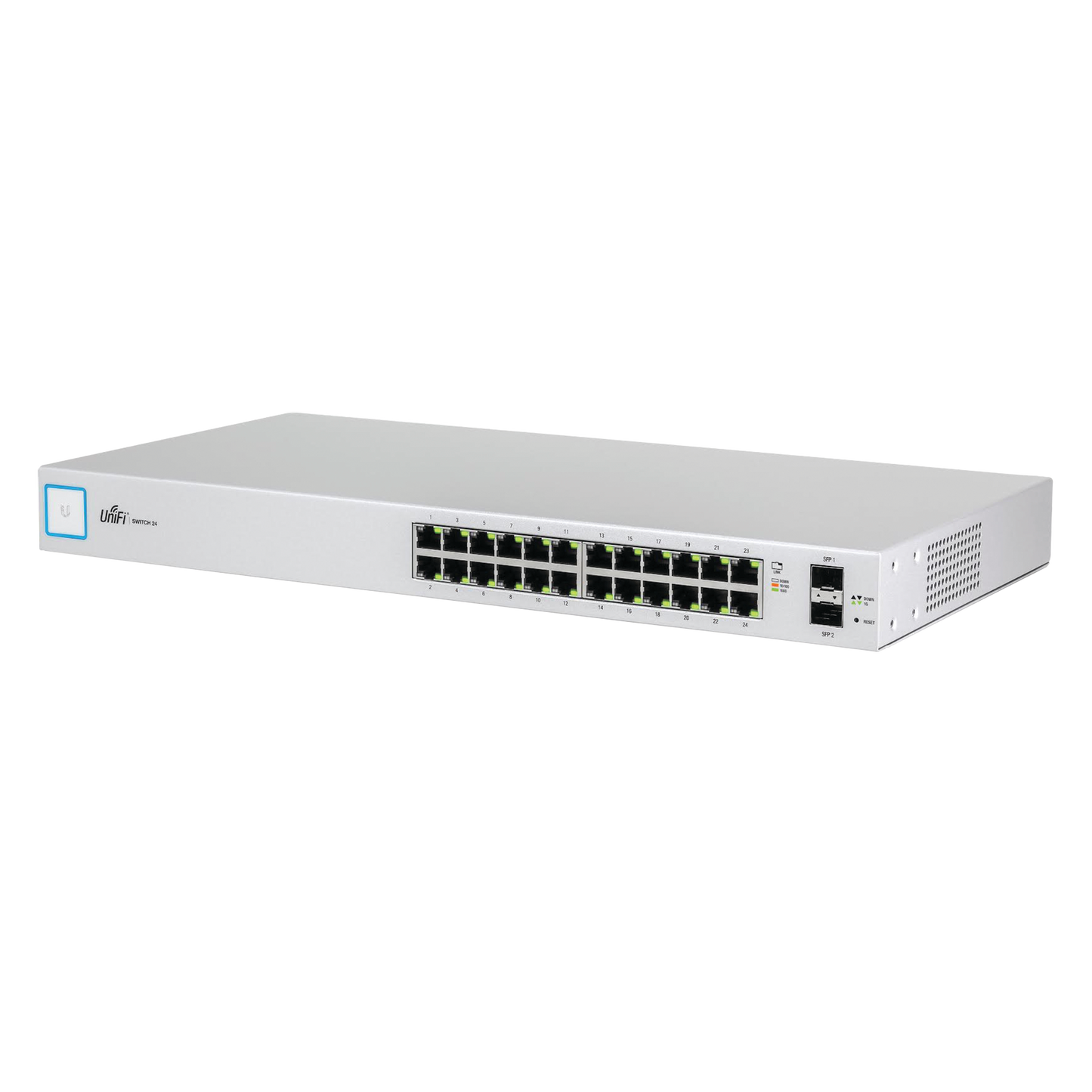 Switch UniFi capa 2 administrable de 26 puertos Gigabit (24 eth. y 2 SFP) Throughput 38.69 Mpps