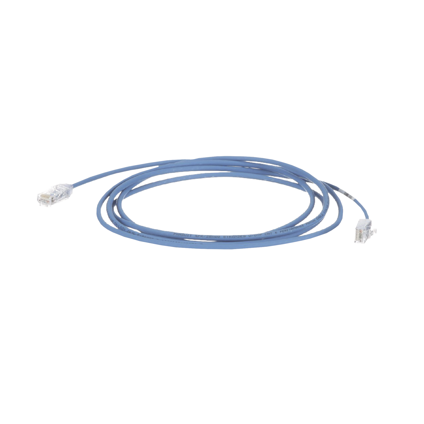 Cable de Parcheo TX6, UTP Cat6, Diámetro Reducido (28AWG), Color Azul, 26ft