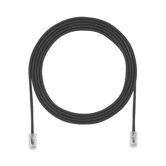Cable de Parcheo UTP Cat6A, CM/LSZH, Diámetro Reducido (28AWG), Color Negro, 12ft