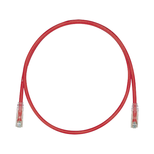 Cable de Parcheo TX6, UTP Cat6, 24 AWG, CM, Color Rojo, 10ft