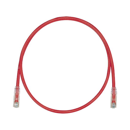 Cable de Parcheo TX6, UTP Cat6, 24 AWG, CM, Color Rojo, 16ft