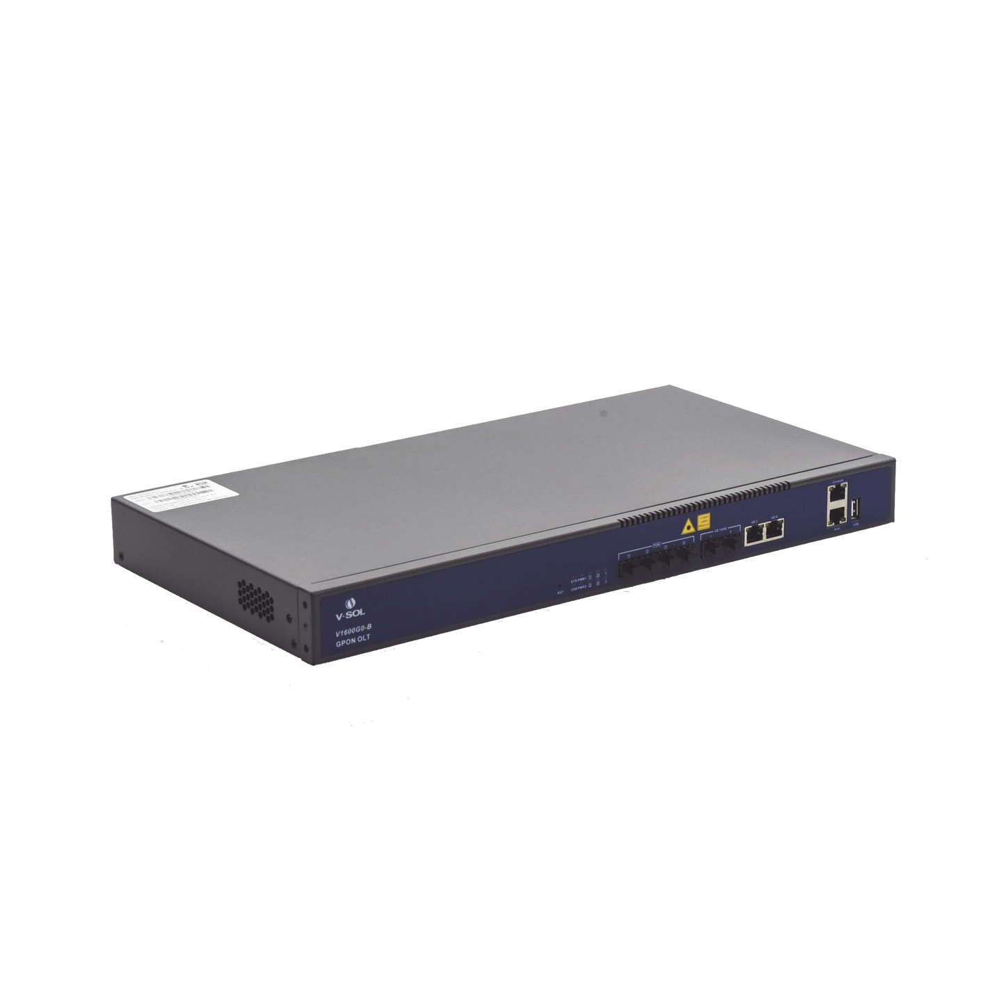 OLT de 4 puertos GPON con 4 puertos Uplink (2 puertos Gigabit Ethernet + 2 puertos Gigabit Ethernet SFP) , hasta 512 ONUS,