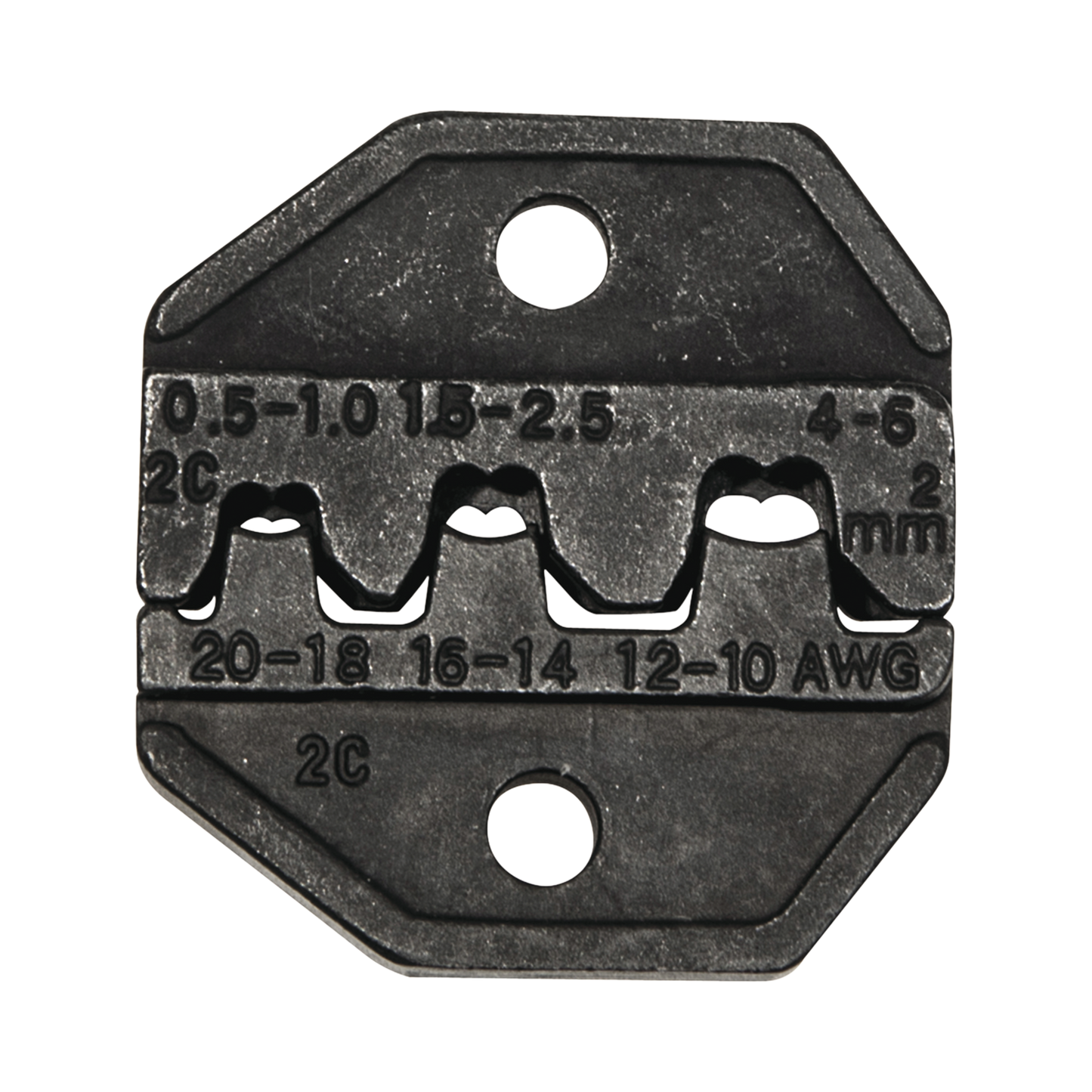 Matriz Ponchadora, Terminales  sin Aislamiento o de Cilindro Abierto, 10-20 AWG. Compatible con Pinza Ponchadora VDV200-010