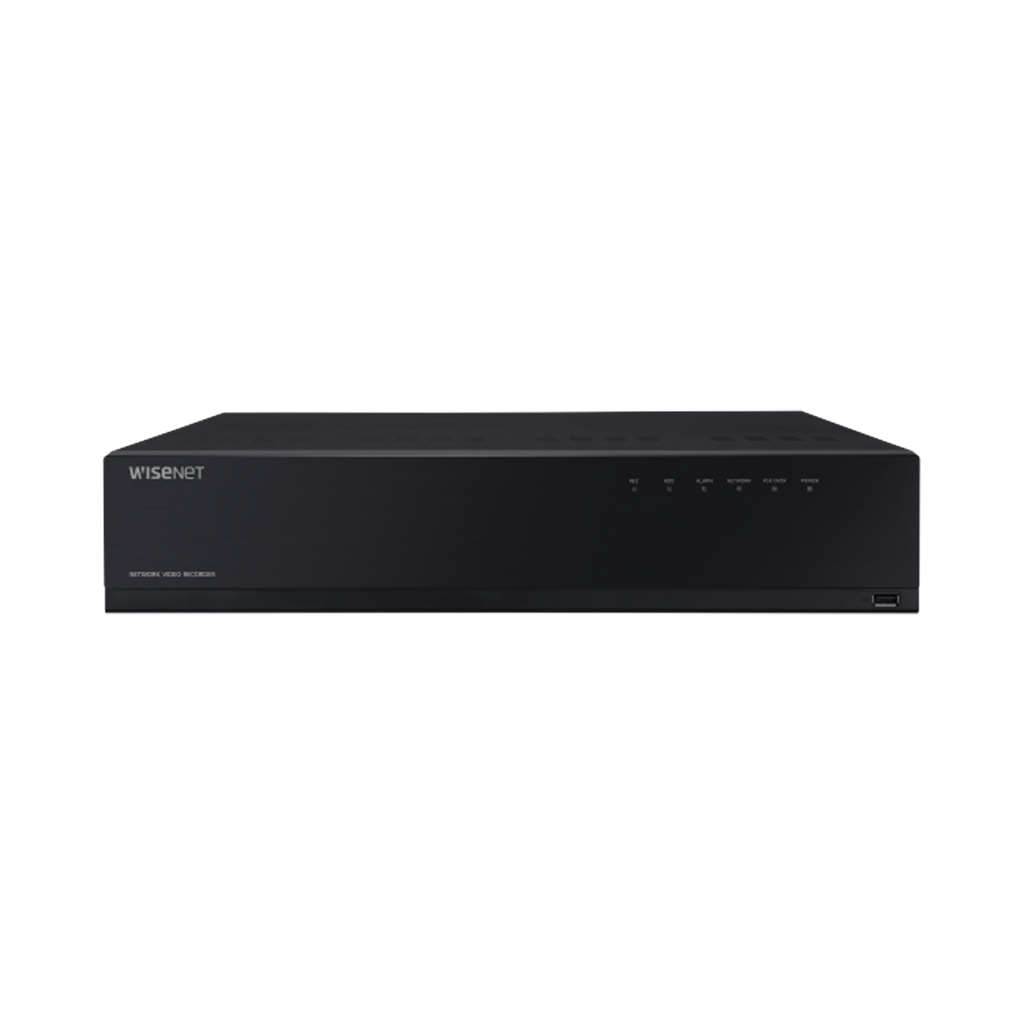 NVR de 12 Megapíxel con Wisenet Wave Embebido / Incluye 4 Licencias / 8TB Incluidos / 16 canales / 16 puertos PoE+ / H.265 & WiseStream / E/S de alarma