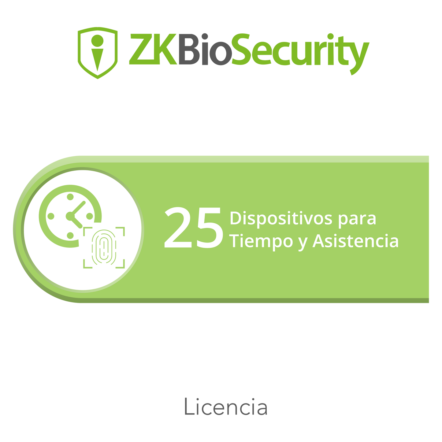 Licencia para ZKBiosecurity permite gestionar hasta 25 dispositivos para tiempo y asistencia