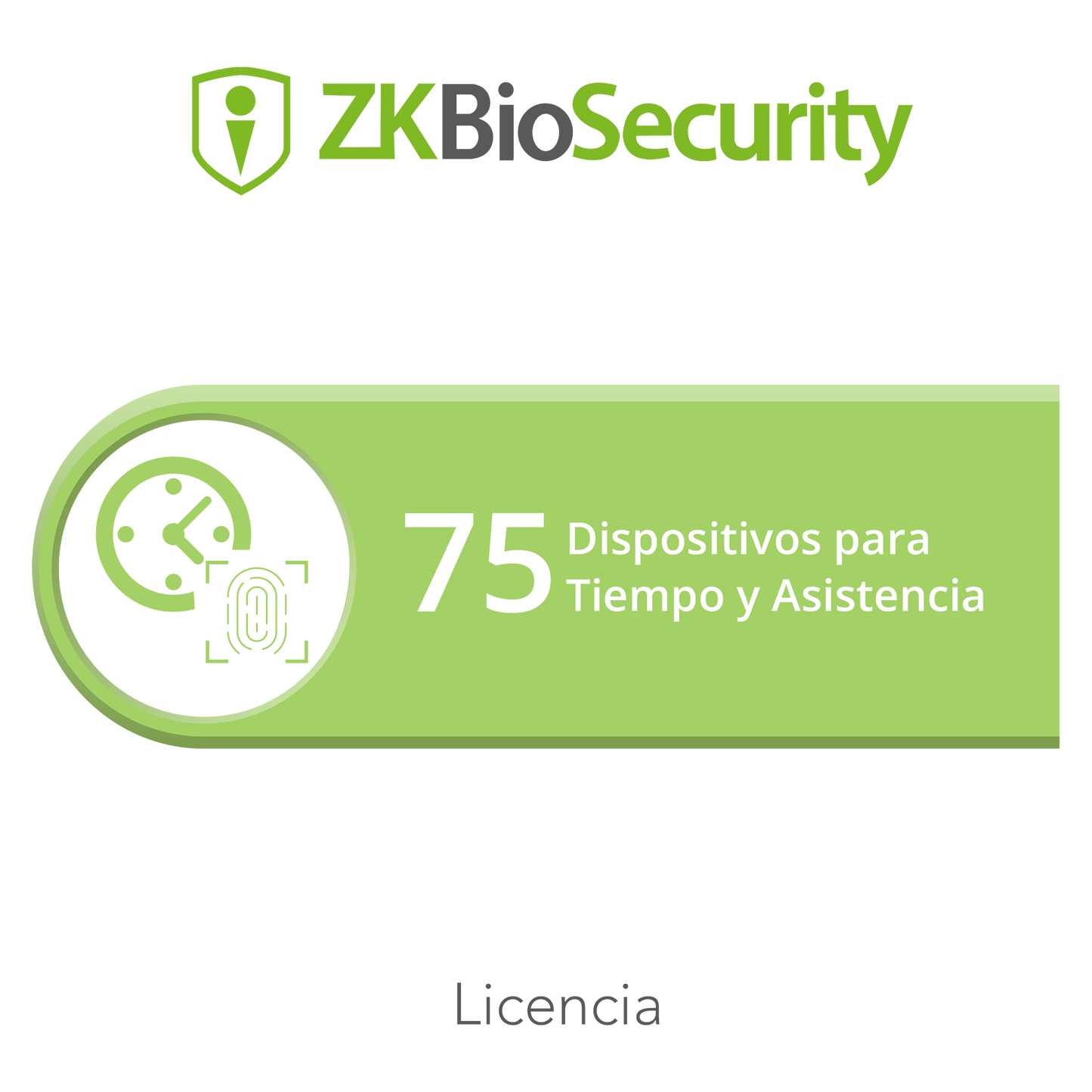 Licencia para ZKBiosecurity permite gestionar hasta 75 dispositivos para tiempo y asistencia