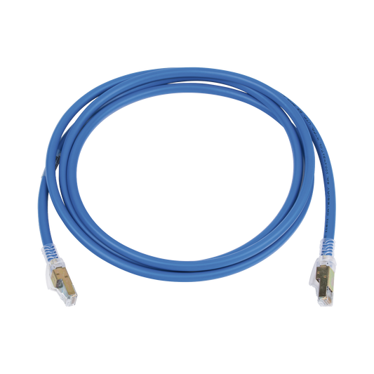 Patch Cord Z-MAX Cat6A UTP, CM/LS0H, 7ft, Color Azul